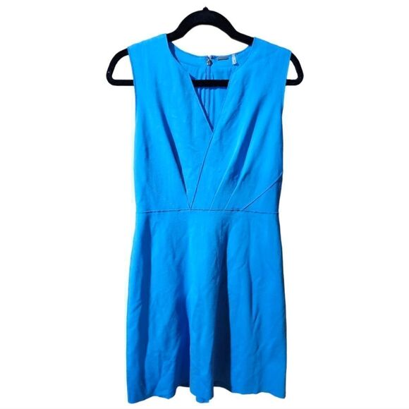 ELIE TAHARI Turquoise Blue Fit & Flare Dress - Size 8 - Picture 1 of 6